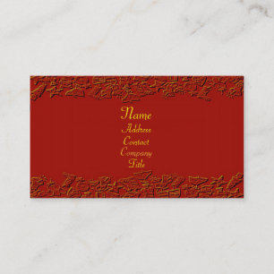 Elegant Red Profile Card