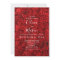 Elegant Red Rose Floral Wedding Invitation