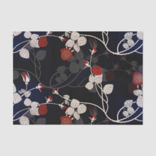 Elegant Red Rose Flower Tissue Paper