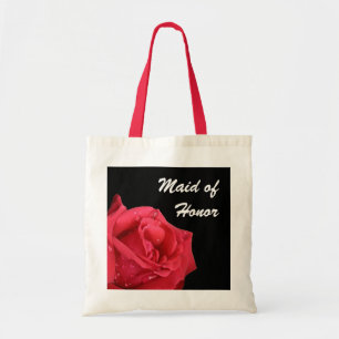 Elegant Red Rose Maid of Honour Gift Bag