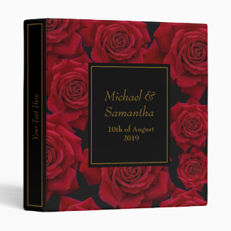 Elegant Red Rose - Wedding Planner Binder