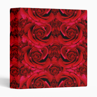 Elegant red roses binders - customize wording