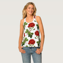 Elegant Red Roses Floral Flowers Pattern |