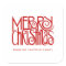 Elegant Red Script Merry Christmas Custom
