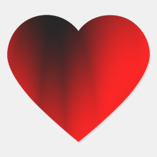 Elegant Red Splash Heart Sticker