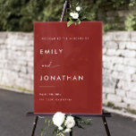 Elegant Red Winter Christmas Wedding Welcome Acrylic Sign<br><div class="desc">Welcome your guests with this Elegant Red Winter Christmas Wedding Welcome Acrylic Sign, perfect for adding a touch of sophistication to your elegant winter wedding. This sign enhances your winter wedding aesthetic with rich burgundy hues, ideal for winter wedding ideas, winter wedding centerpieces, and winter wedding decorations. It's a stunning...</div>