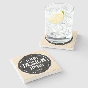 Elegant, refined, sleek & minimalist stone coaster