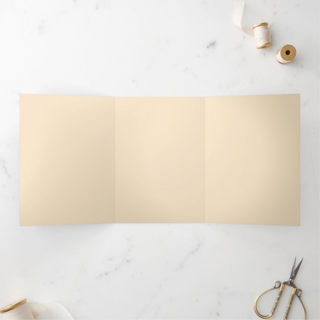 Elegant, refined, sleek & minimalist Tri-Fold card (Inside)