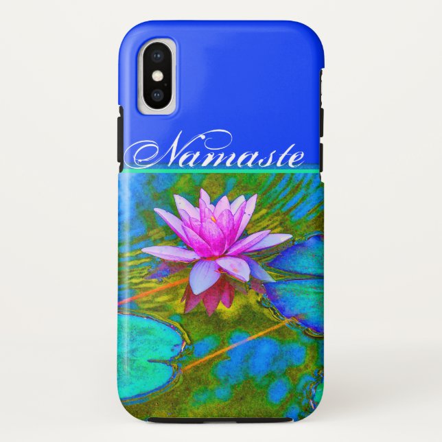 Elegant Reflections Namaste Yoga Lotus Case-Mate iPhone Case (Back)