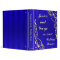 Elegant Regal Golden and Blue Typography Wedding