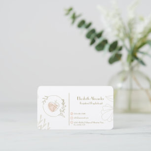 Elegant Registered Psychologist  Appointment Card