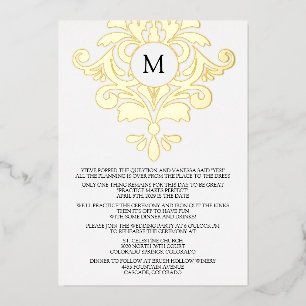 Elegant Rehearsal Dinner Invitation