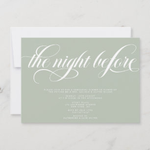 Elegant Rehearsal Dinner Invitation