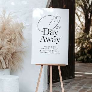 Elegant Rehearsal Dinner White Welcome Acrylic Sign