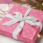 Elegant Reindeer Pink Monotone Christmas Wrapping Paper<br><div class="desc">Classically elegant Christmas holiday gift wrap featuring a monotone reindeer silhouette pattern. Perfect decorative gift wrapping paper for all your holiday gifting.</div>