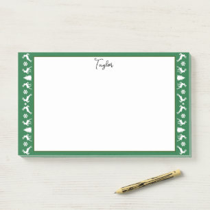 Elegant Reindeers Snowflakes Fir Trees Post-it Notes