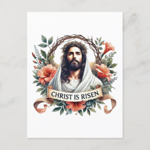 Elegant Religious Happy Easter Jesus Holiday Postcard