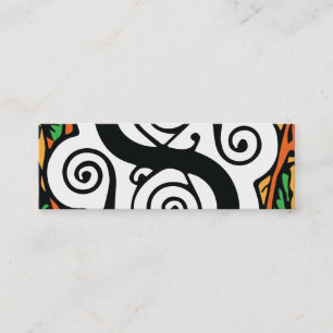 Elegant Renaissance or Medieval Monogram Letter S Mini Business Card