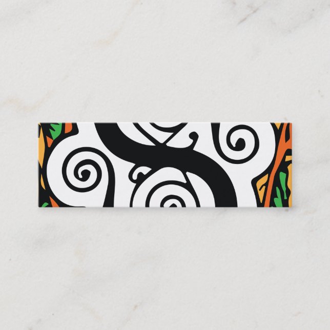 Elegant Renaissance or Medieval Monogram Letter S Mini Business Card (Front)