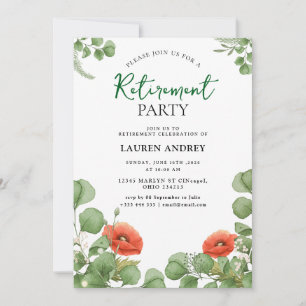 Elegant Retirement Celebration Invitation