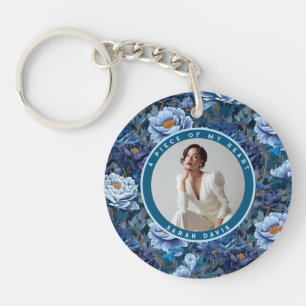 Elegant Retirement Gifts For Grandma Floral Peonie Keychain
