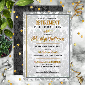 Elegant Retirement Party Invitation