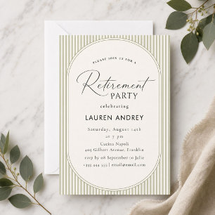 Elegant Retirement Party Invitation