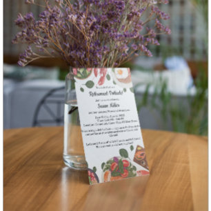 Elegant Retirement  Party Potluck Invitation