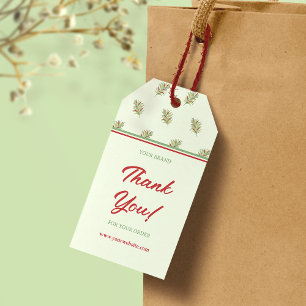 Elegant Retro Business Thank You Hang Tag Label