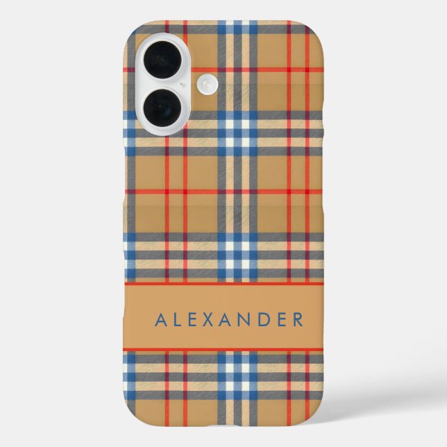 Elegant Retro Chequered Case (Back)