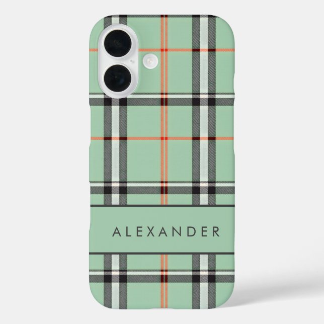 Elegant Retro Chequered Case-Mate iPhone Case (Back)