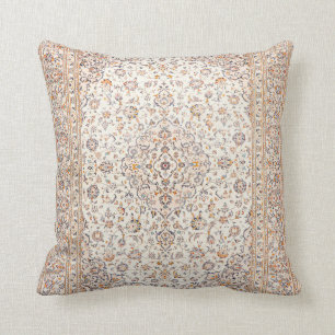 Elegant Retro Modern Vintage Persian Throw Pillow