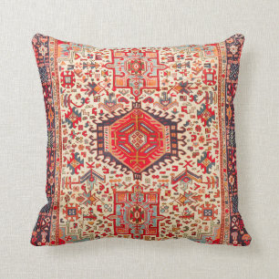 Elegant Retro Modern Vintage Persian Throw Pillow