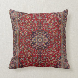 Elegant Retro Modern Vintage Persian Throw Pillow