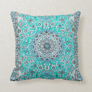 Elegant Retro Modern Vintage Persian Throw Pillow