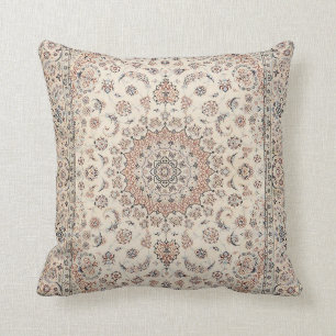 Elegant Retro Modern Vintage Persian Throw Pillow