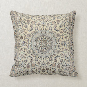 Elegant Retro Modern Vintage Persian Throw Pillow