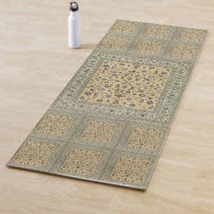 Elegant Retro Modern Vintage Persian Yoga Mat