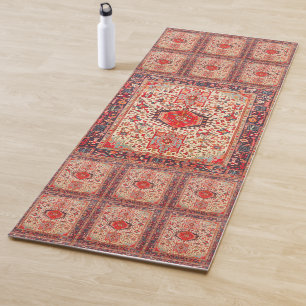 Elegant Retro Modern Vintage Persian Yoga Mat