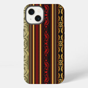 Elegant Retro Stripe Lace iPhone 13 Case