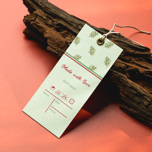 Élégant Retro Taille des vêtements Prix Hang Tag É
