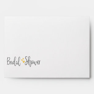Elegant Return Address Bridal Shower Envelope