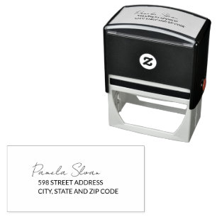 Elegant Return Address Self-inking Stamp