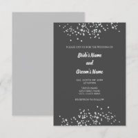 Elegant Rhinestones Wedding Invitation