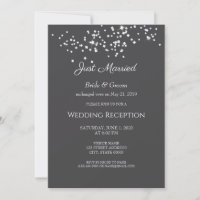 Elegant Rhinestones Wedding Reception Eloped