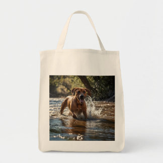 Elegant Rhodesian Ridgeback Grocery Tote