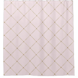 ÉLÉGANT RIDEAU DE DOUCHE ROSE ROSE PASTEL