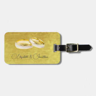 Elegant Rings  Simple Wedding  Luggage Tag