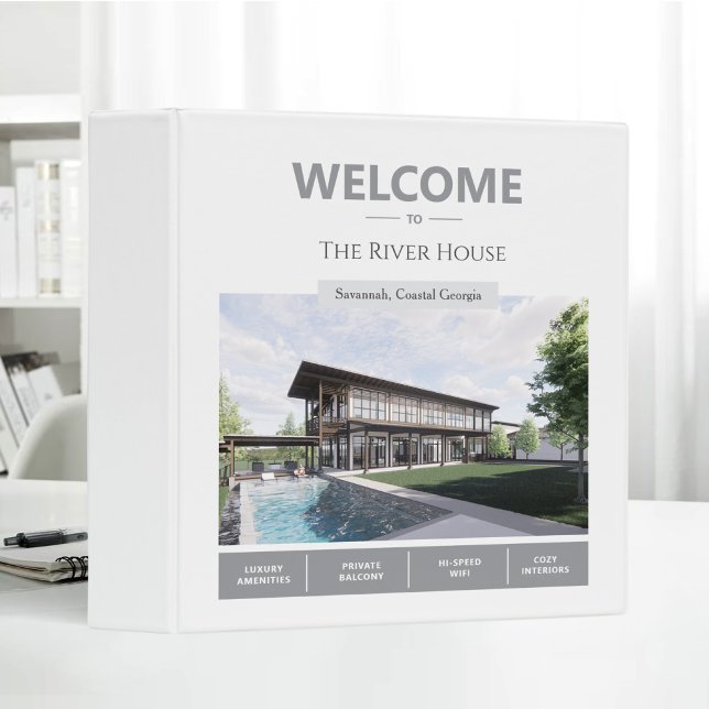 Elegant River House Vacation Rental Guest Welcome Binder (Creator Uploaded)