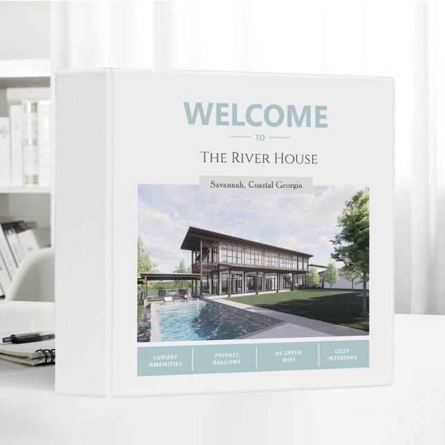 Elegant River House Vacation Rental Guest Welcome Binder (Creator Uploaded)